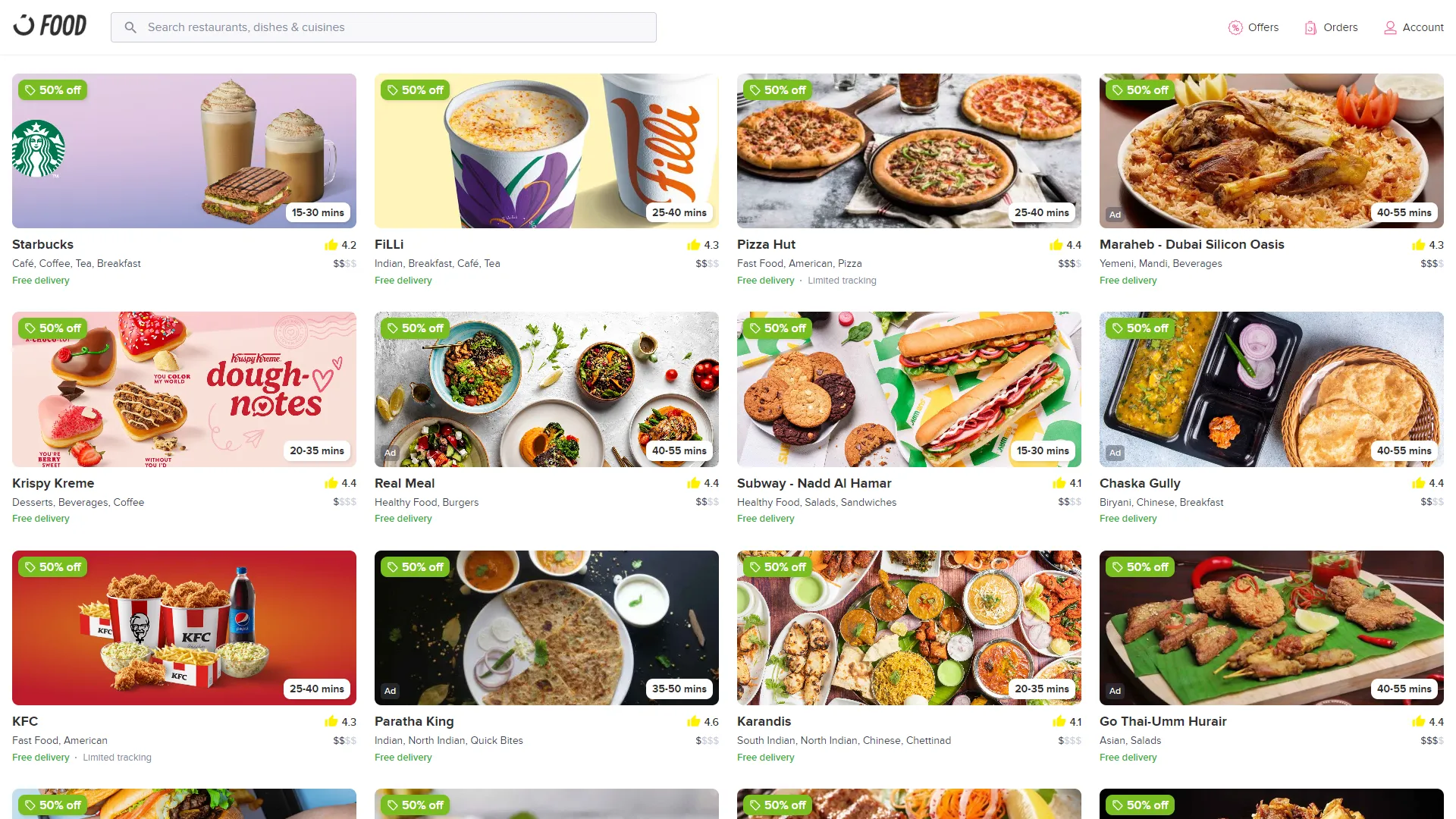 Noon Food Banner