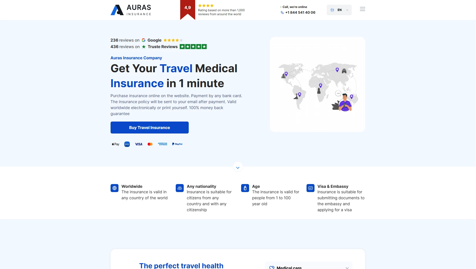 AURAS Travel Insurance logo