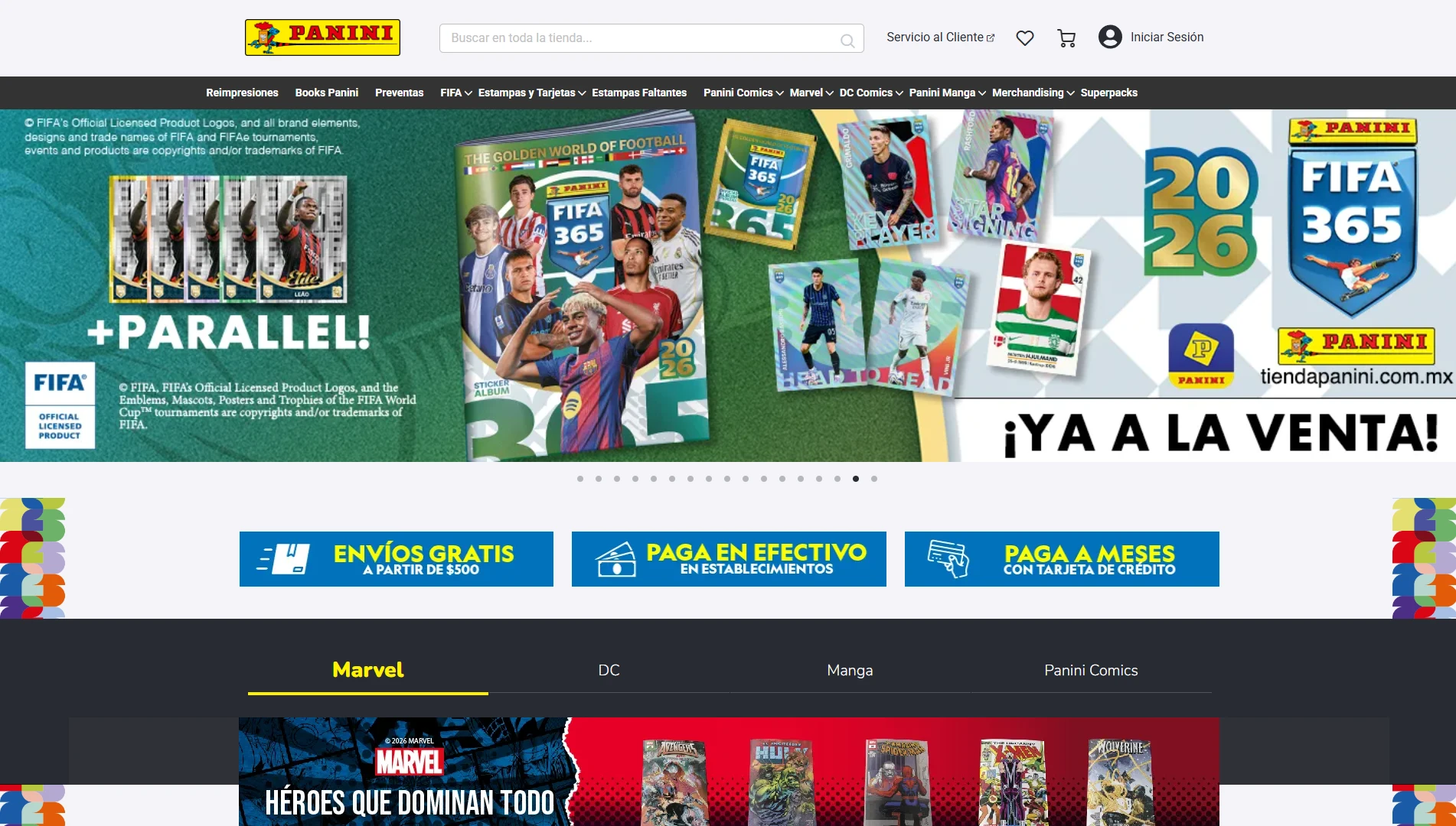 Tienda Panini Banner