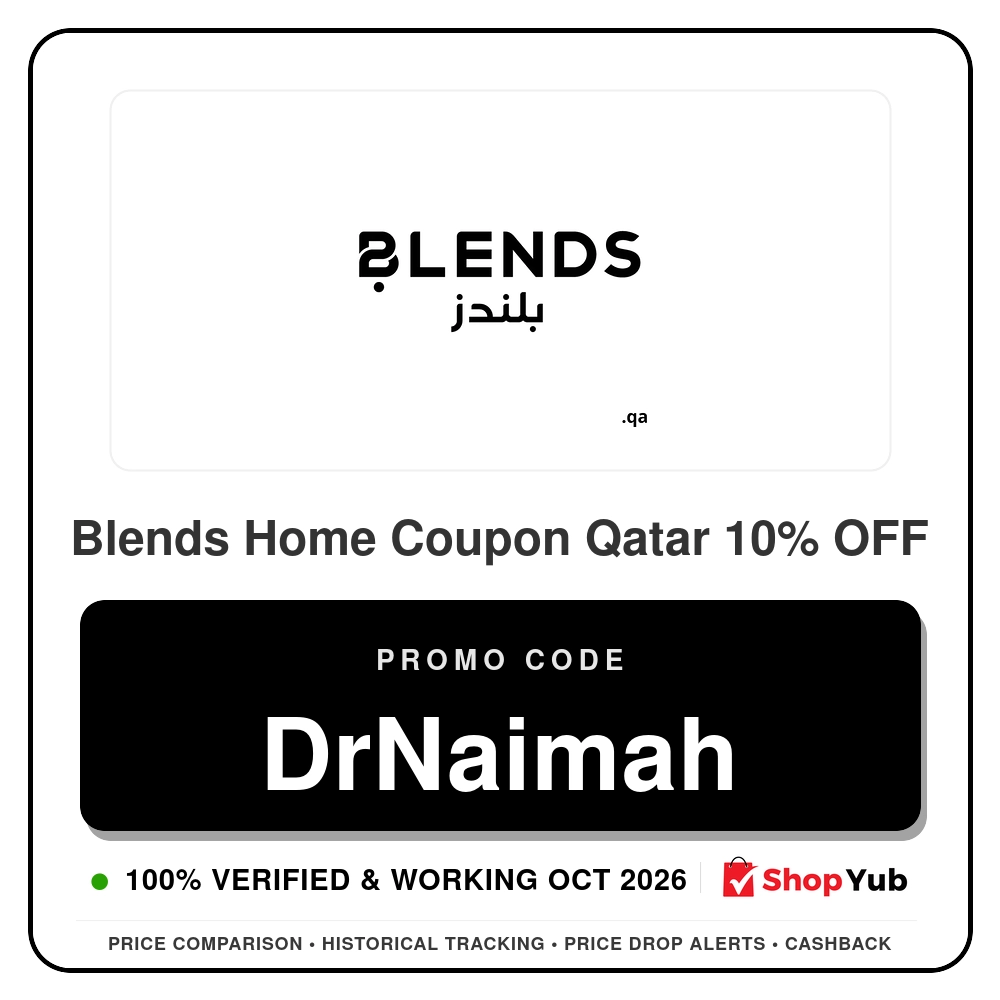 Verified Blends Home Coupon Qatar 10% OFF - Promo Code: DrNaimah - 2026
