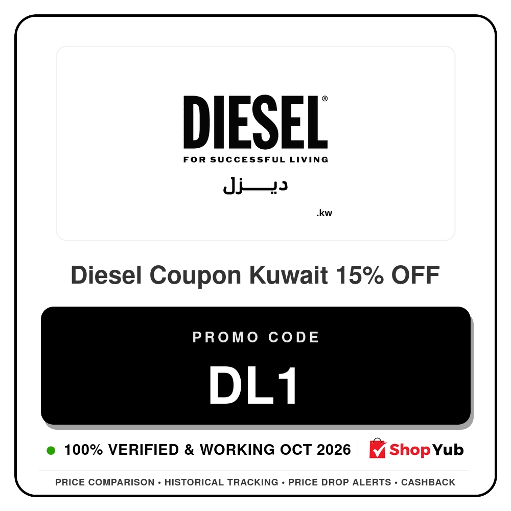 Verified Diesel Coupon Kuwait 15% OFF - Promo Code: DL1 - 2026