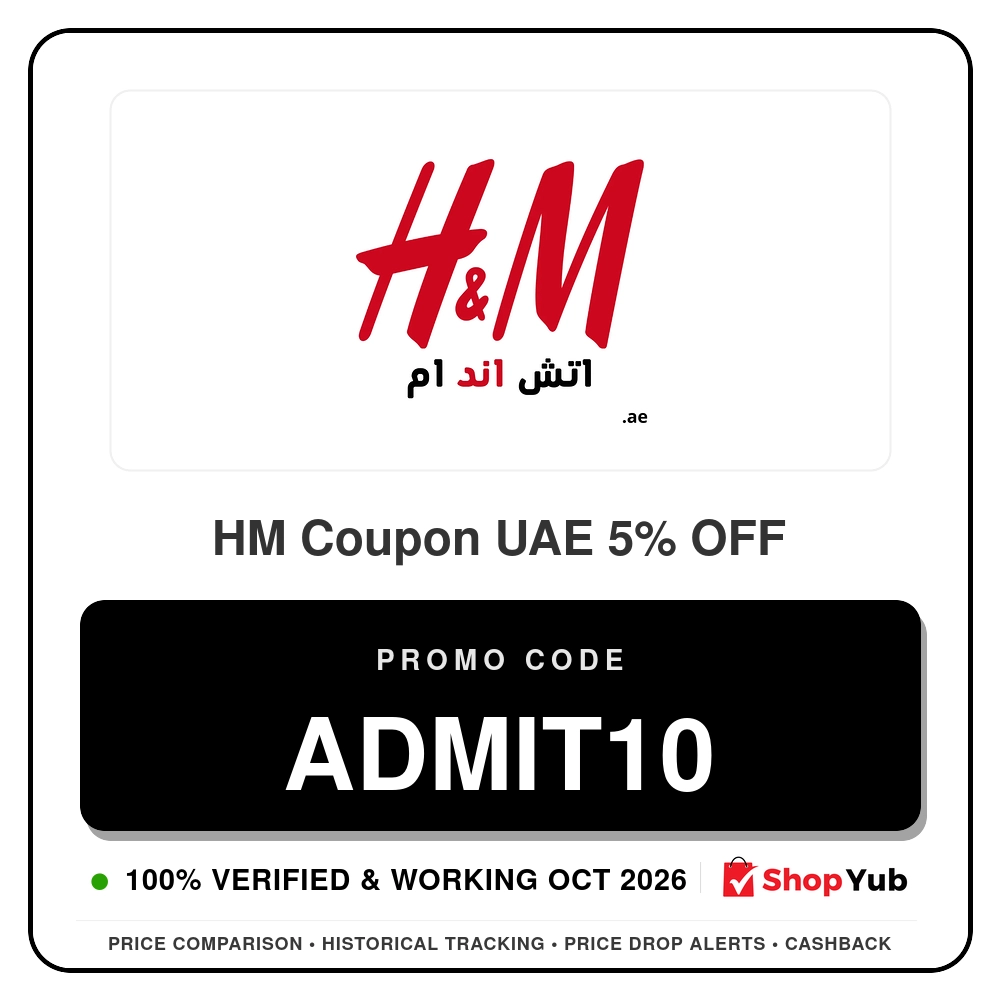Verified HM Coupon UAE 5% OFF - Promo Code: ADMIT10 - 2026
