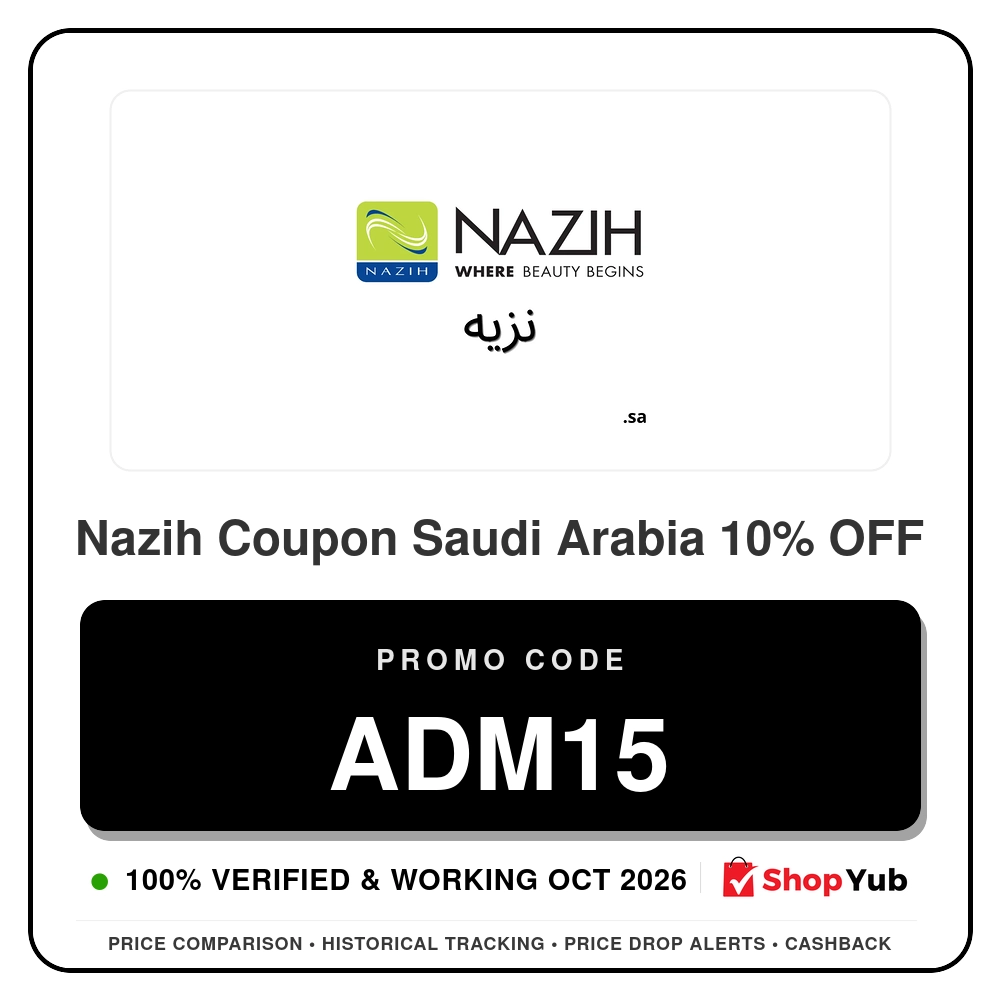 Verified Nazih Coupon Saudi Arabia 10% OFF - Promo Code: ADM15 - 2026