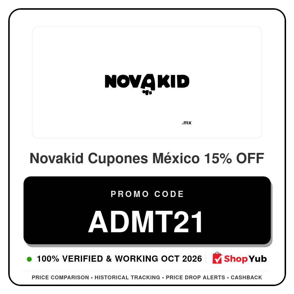 Verified Novakid Cupones México 15% OFF - Promo Code: ADMT21 - 2026