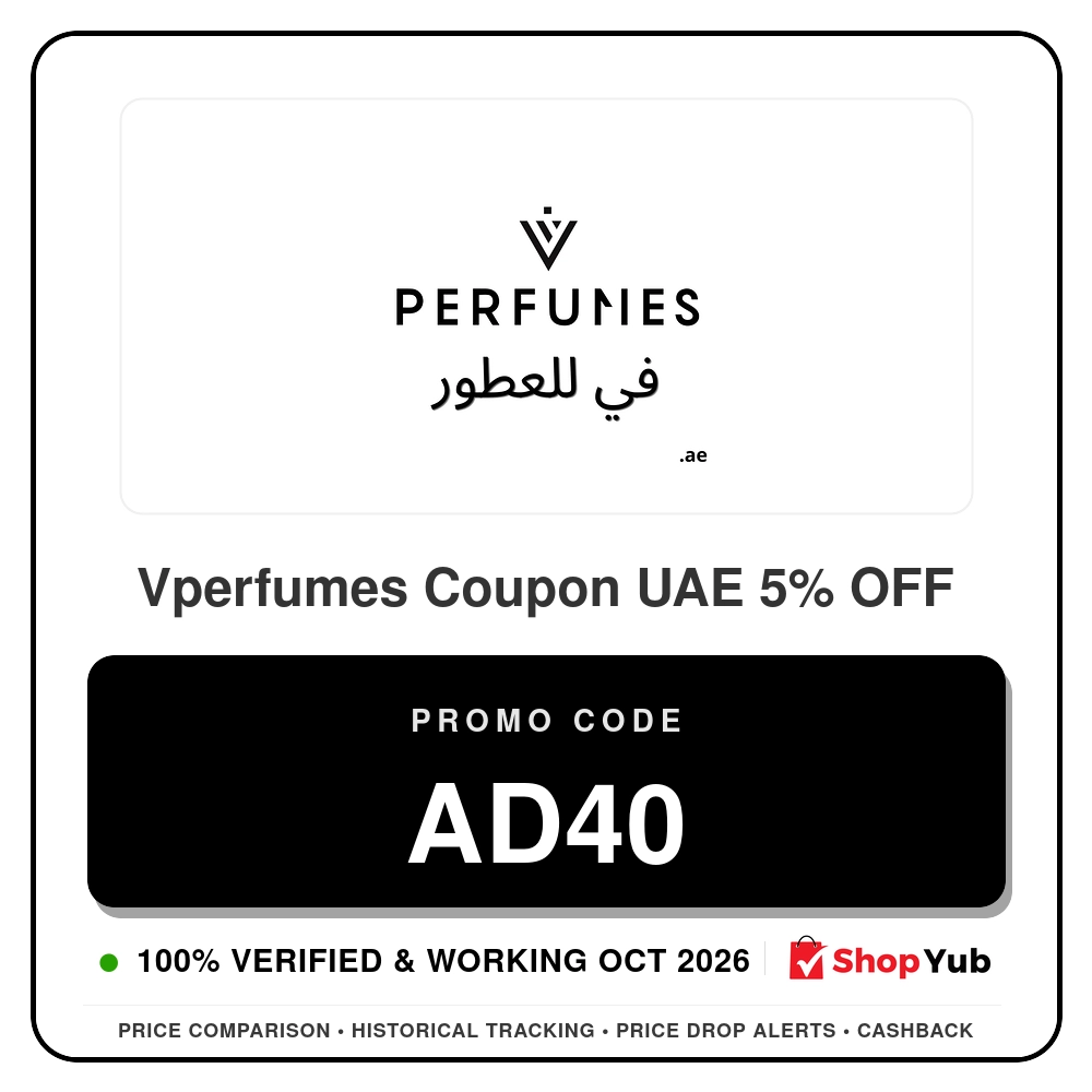 Verified Vperfumes Coupon UAE 5% OFF - Promo Code: AD40 - 2026